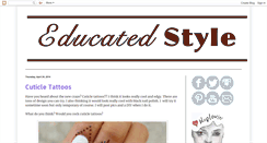 Desktop Screenshot of educatedstyle.blogspot.com