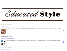 Tablet Screenshot of educatedstyle.blogspot.com