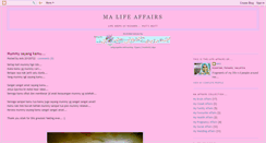 Desktop Screenshot of malifeaffairs.blogspot.com