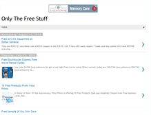 Tablet Screenshot of onlythefreestuff.blogspot.com