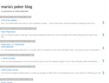 Tablet Screenshot of mariaspokerblog.blogspot.com