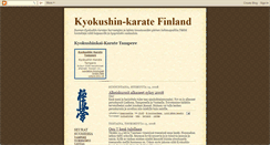 Desktop Screenshot of kyokushinkaifinland.blogspot.com