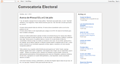 Desktop Screenshot of convocatoriaelectoral.blogspot.com