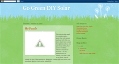 Desktop Screenshot of gogreendiysolar.blogspot.com