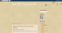 Desktop Screenshot of dot-net-frame-work.blogspot.com