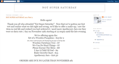 Desktop Screenshot of notsupersaturday.blogspot.com