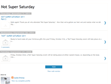 Tablet Screenshot of notsupersaturday.blogspot.com