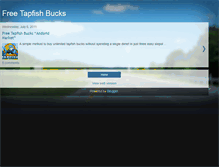 Tablet Screenshot of freetapfishbucks.blogspot.com