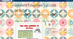 Desktop Screenshot of gabineteeducativolacasadelbuho.blogspot.com