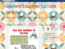 Tablet Screenshot of gabineteeducativolacasadelbuho.blogspot.com