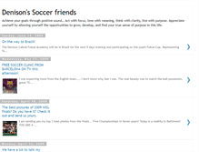 Tablet Screenshot of denisonsoccer.blogspot.com