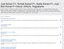 Tablet Screenshot of kenarigacorjogja.blogspot.com