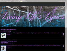 Tablet Screenshot of livinglifeslyrics.blogspot.com