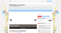 Desktop Screenshot of knjpoppers-opinions.blogspot.com