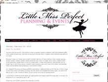 Tablet Screenshot of littlemissperfectevents.blogspot.com