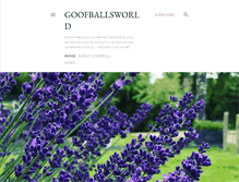 Tablet Screenshot of goofballsworld.blogspot.com