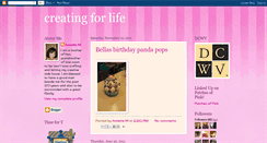 Desktop Screenshot of creatingforlife.blogspot.com