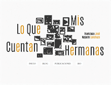 Tablet Screenshot of loquecuentanmishermanas.blogspot.com