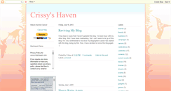 Desktop Screenshot of crissyhaven.blogspot.com