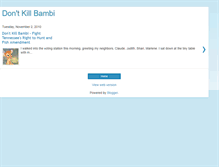 Tablet Screenshot of helpsavebambi.blogspot.com