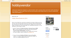 Desktop Screenshot of hobbyvendor.blogspot.com