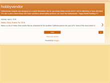 Tablet Screenshot of hobbyvendor.blogspot.com