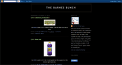 Desktop Screenshot of barnesbunch2009.blogspot.com