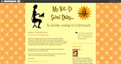 Desktop Screenshot of my-not-so-secret-diary.blogspot.com