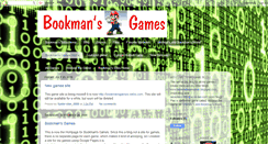 Desktop Screenshot of bookmansgames.blogspot.com