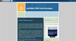 Desktop Screenshot of portablefieldmicroscopes.blogspot.com