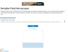 Tablet Screenshot of portablefieldmicroscopes.blogspot.com