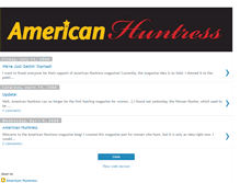 Tablet Screenshot of americanhuntressmagazine.blogspot.com