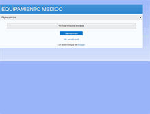 Tablet Screenshot of equipamientomedicoarg.blogspot.com