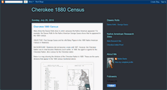 Desktop Screenshot of cherokee1880.blogspot.com