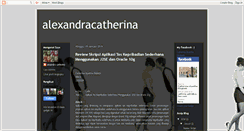 Desktop Screenshot of alexandracatherina.blogspot.com