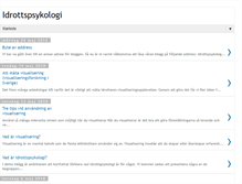 Tablet Screenshot of idrottspsykologi.blogspot.com