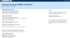 Desktop Screenshot of horarios-elsabino.blogspot.com