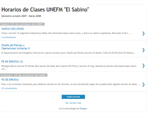 Tablet Screenshot of horarios-elsabino.blogspot.com