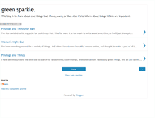 Tablet Screenshot of greensparkles.blogspot.com
