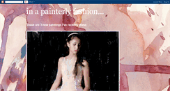 Desktop Screenshot of inapainterlyfashion.blogspot.com