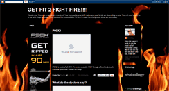 Desktop Screenshot of fit2fightfire.blogspot.com