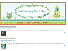 Tablet Screenshot of goodmorningmrsrubie.blogspot.com