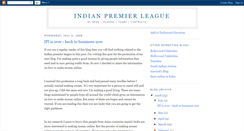 Desktop Screenshot of premierleague-cricket.blogspot.com