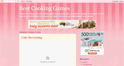 Desktop Screenshot of bestcookinggames.blogspot.com