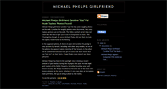 Desktop Screenshot of michaelphelpsgirlfriend.blogspot.com