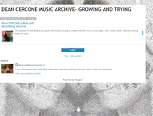 Tablet Screenshot of deancerconemusic.blogspot.com