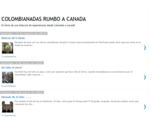 Tablet Screenshot of colombianadasacanada.blogspot.com