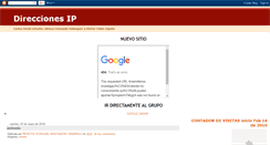 Desktop Screenshot of direccionesiptid.blogspot.com