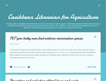 Tablet Screenshot of caribbeanlibrariansforagriculture.blogspot.com