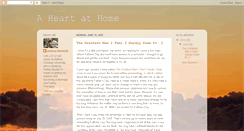 Desktop Screenshot of aheartathome1.blogspot.com